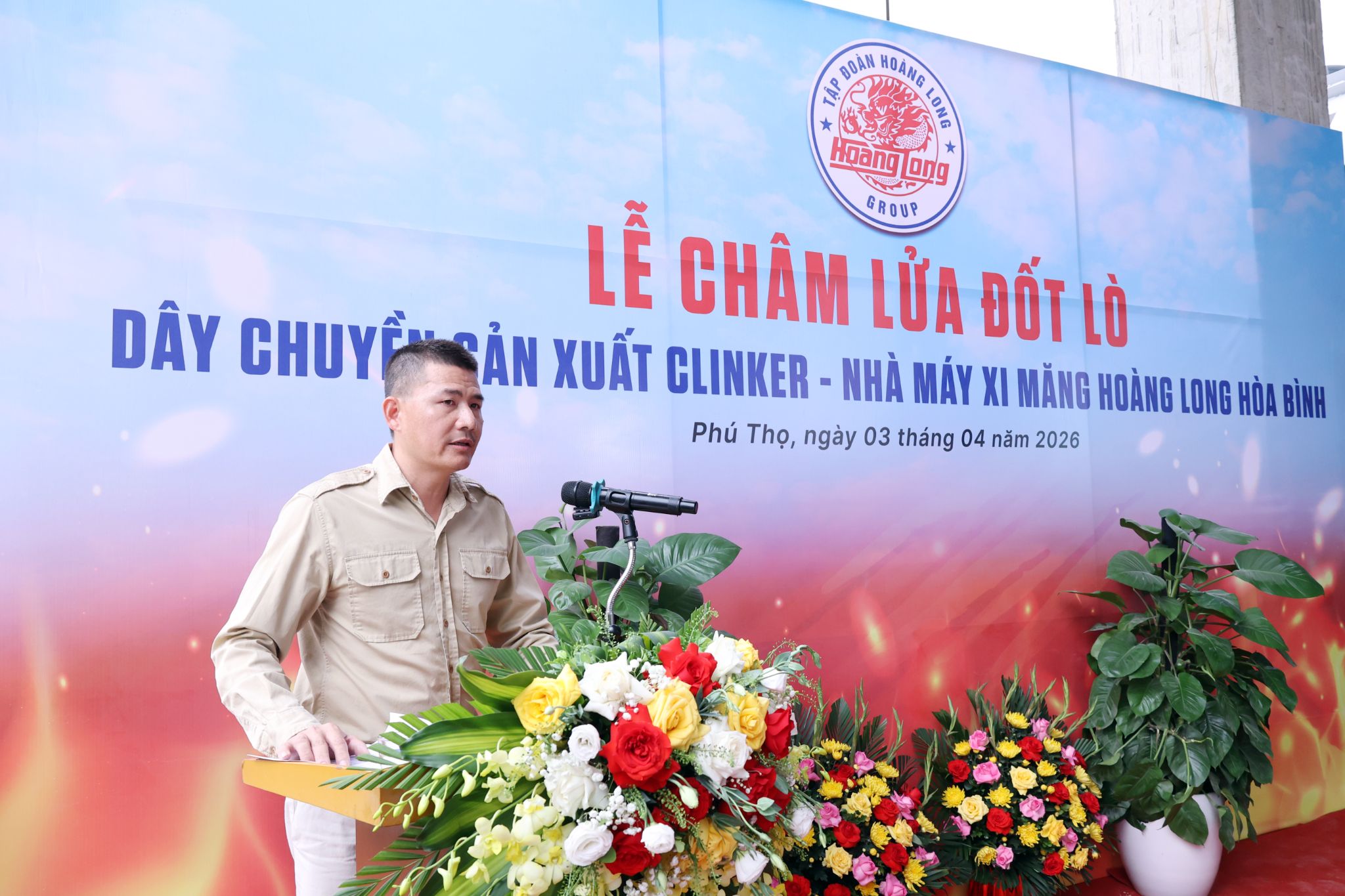 Ông Nguyễn Trí Chung - Phó chủ tịch HĐQT, Tổng giám đốc phát biểu