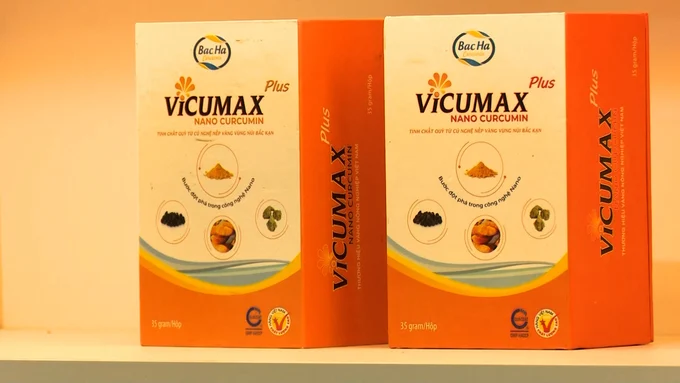 Vicumax Nano Curcumin là một trong những sản phẩm OCOP 5 sao quốc gia tiêu biểu của Bắc Kạn thuộc nhóm thực phẩm bảo vệ sức khỏe.