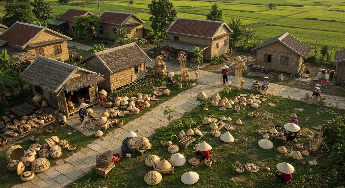 Nghệ nhân tại các làng nghề truyền thống đang chế tác những sản phẩm thủ công mỹ nghệ mang đậm bản sắc văn hóa Việt Nam, góp phần bảo tồn nghề cổ truyền và tạo việc làm cho lao động nông thôn.