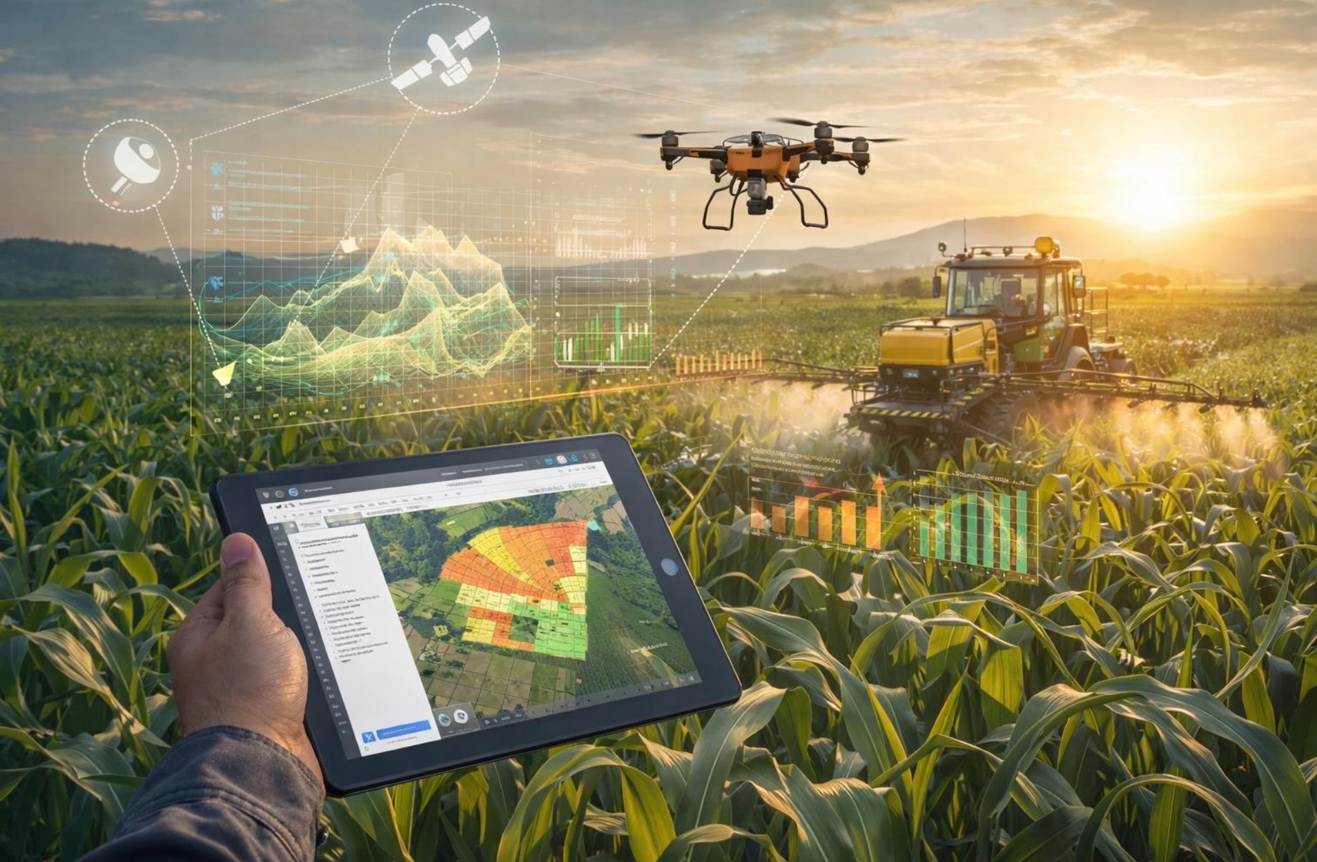 Drone nông nghiệp: Từ thiết bị phun thuốc đến “bộ não” quản lý cánh đồng bằng AI