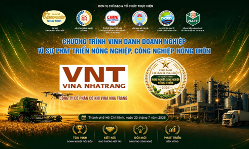 Công ty Cổ phần Cơ khí Vina Nha Trang được vinh danh tại CIAME Asia Vietnam 2026