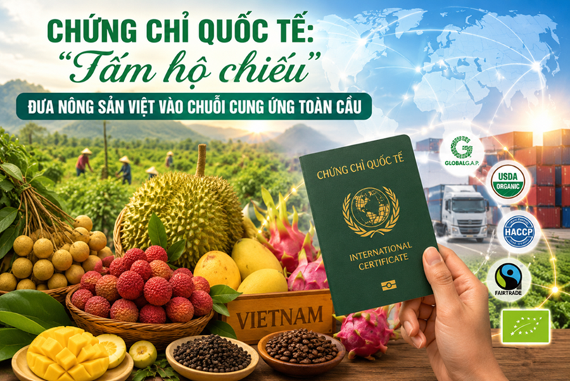 Chứng chỉ quốc tế: "Tấm hộ chiếu" đưa nông sản Việt vào chuỗi cung ứng toàn cầu