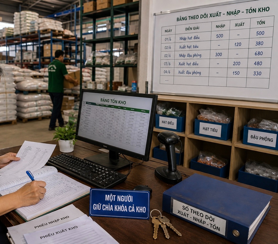 “Một người giữ chìa khóa cả kho”: Rủi ro nhân sự trong các cơ sở chế biến nông sản nhỏ