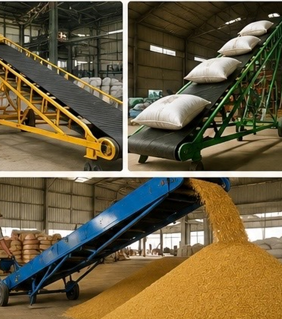 Từ đôi vai đến băng tải: Cơ giới hóa khâu bốc xếp nông sản