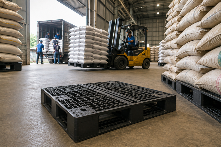 Kho nông sản chậm bốc hàng, đôi khi nút thắt nằm ở chiếc pallet