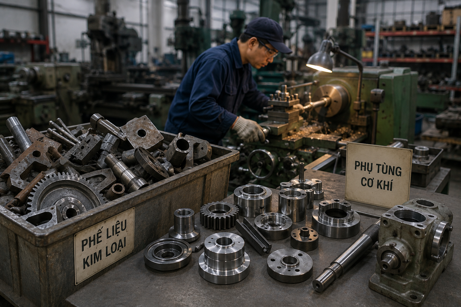 Từ phế liệu thành phụ tùng: Cơ hội mới cho xưởng cơ khí quanh vùng nguyên liệu