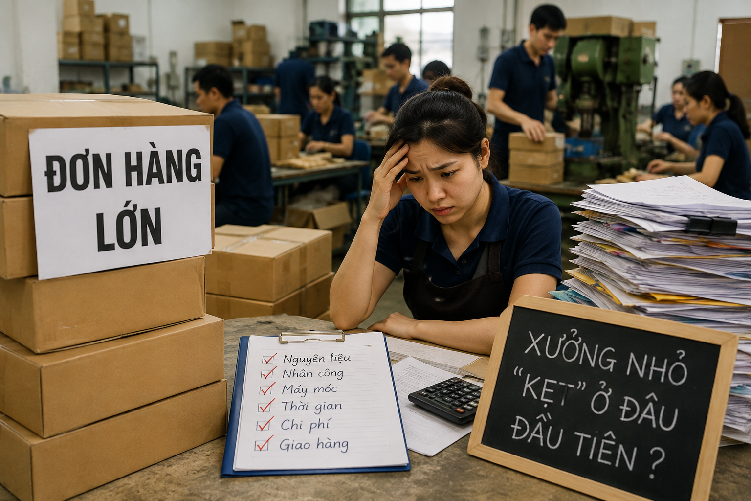 Đơn hàng lớn đến, xưởng nhỏ “kẹt” ở đâu đầu tiên?