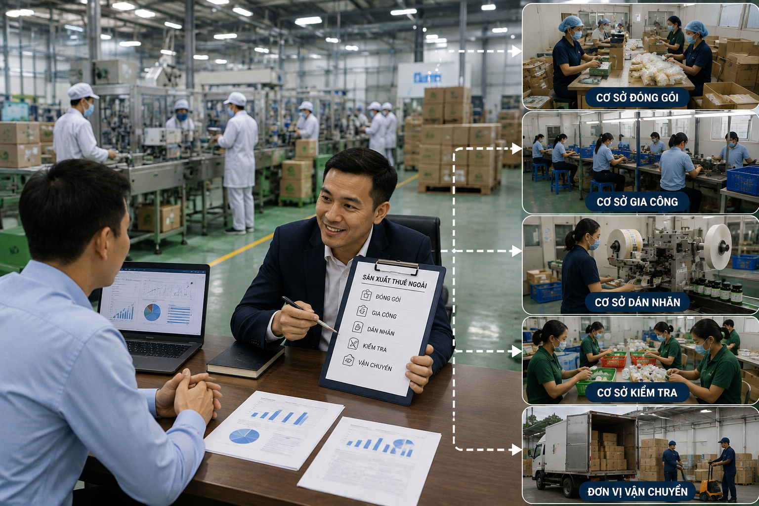 “Nhà máy thứ hai” nằm ngoài nhà máy: Ai đang kiếm tiền từ phần việc doanh nghiệp sản xuất thuê bên ngoài?
