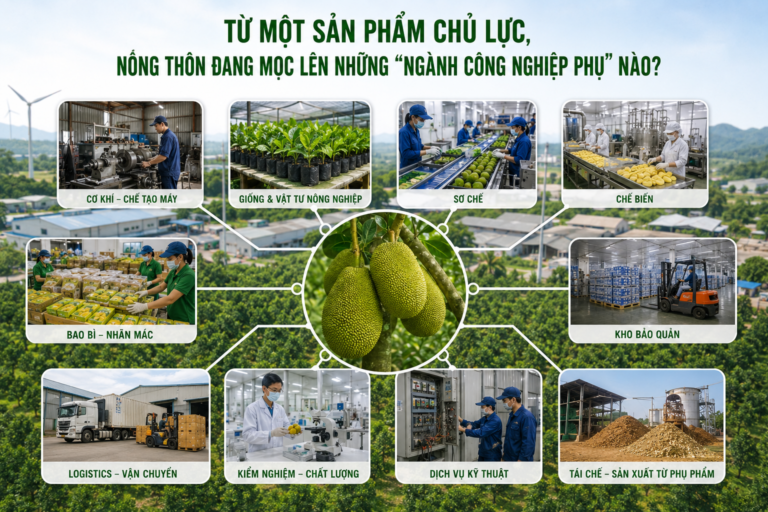 Từ một sản phẩm chủ lực, nông thôn đang mọc lên những “ngành công nghiệp phụ” nào?