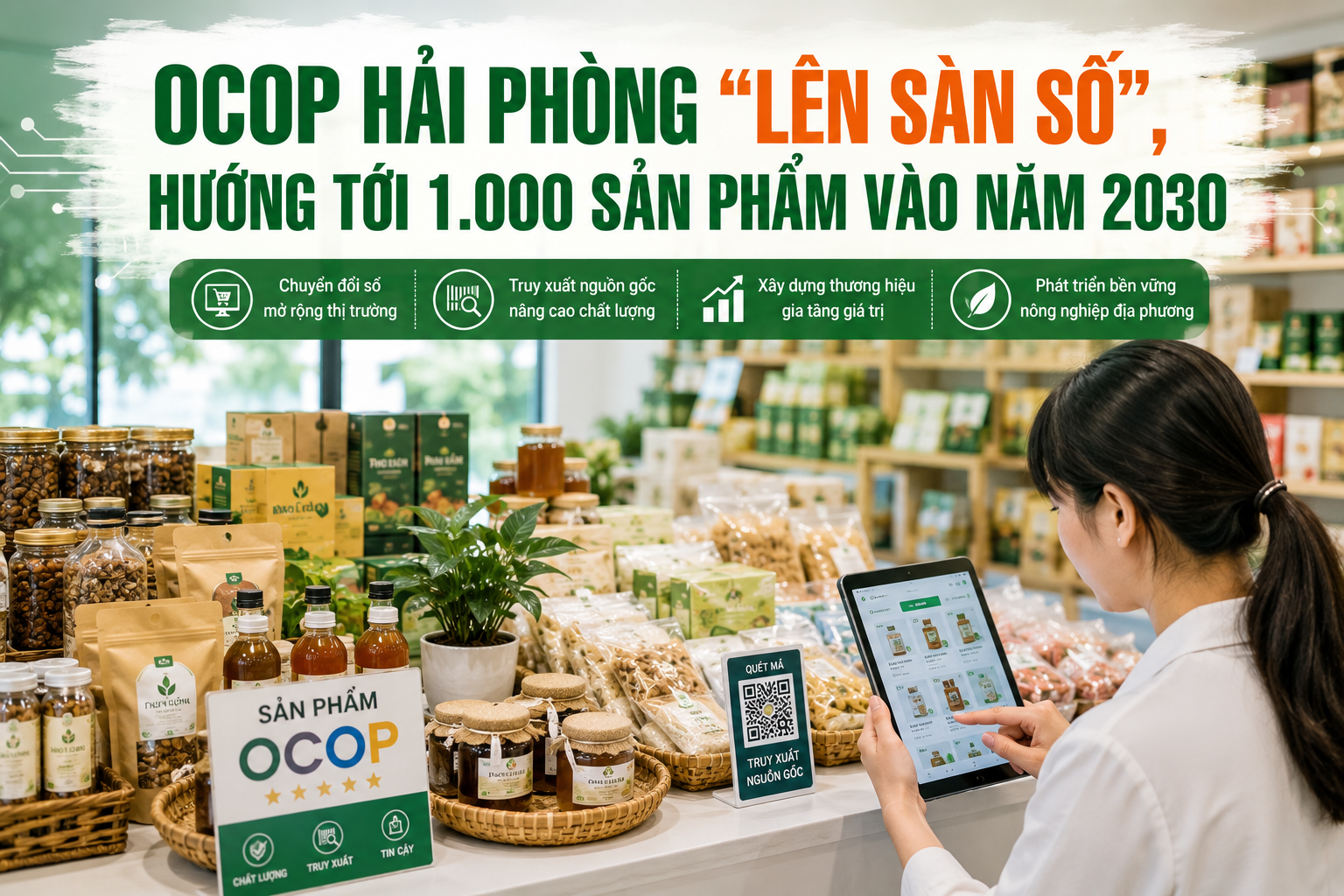 OCOP Hải Phòng “lên sàn số”, hướng tới 1.000 sản phẩm vào năm 2030