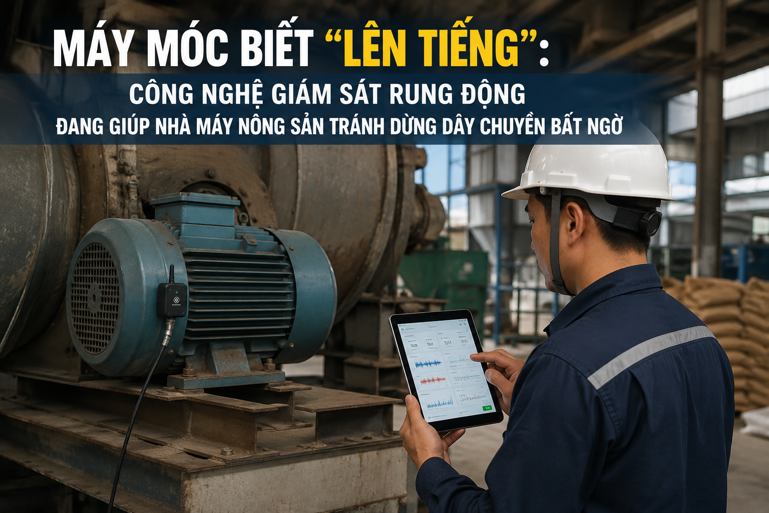 Máy móc biết “lên tiếng”: Công nghệ giám sát rung động đang giúp nhà máy nông sản tránh dừng dây chuyền bất ngờ