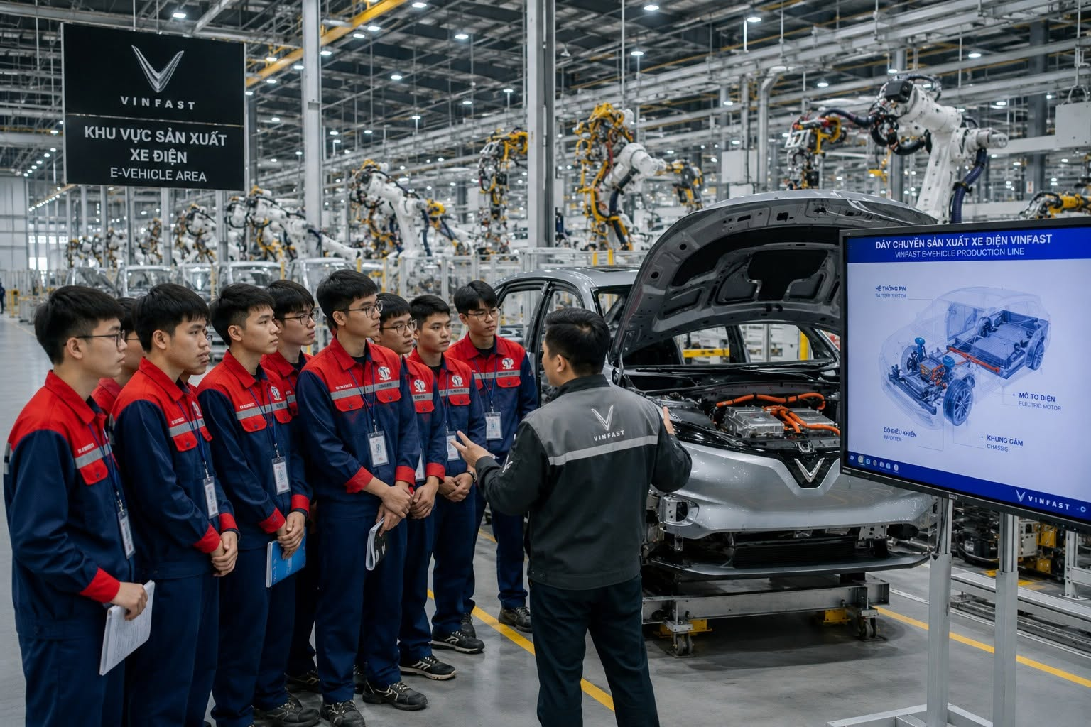 Sinh viên Trường Đại học Lâm nghiệp thực tập học kỳ tại doanh nghiệp. Ảnh: Trường Đại học Lâm nghiệp