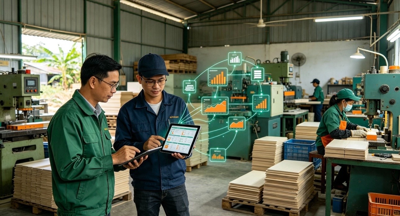 Xưởng nhỏ cũng cần dữ liệu: Đừng quyết định sản xuất chỉ bằng kinh nghiệm