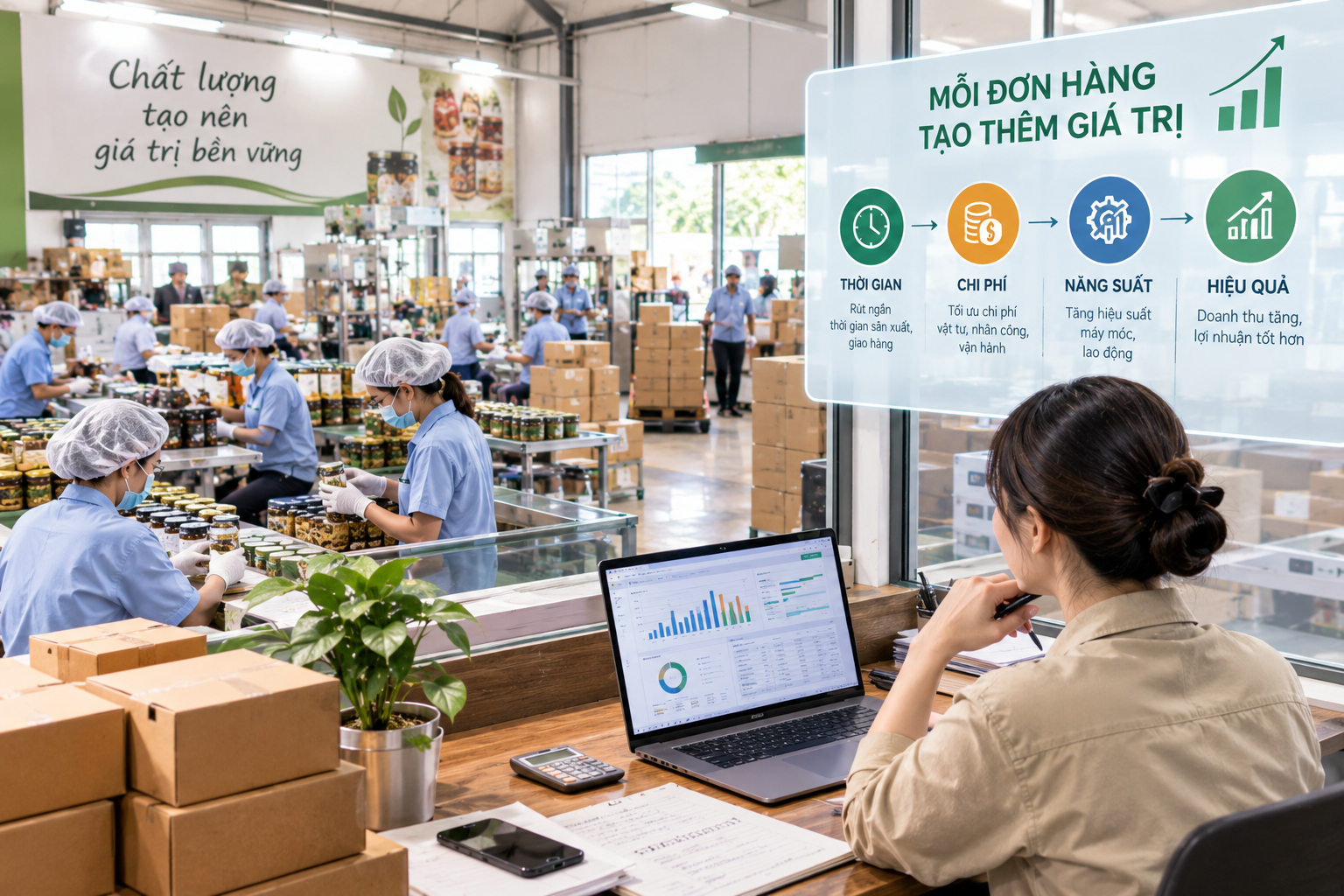 Nhà xưởng đầy việc, làm sao để mỗi đơn hàng tạo thêm giá trị?