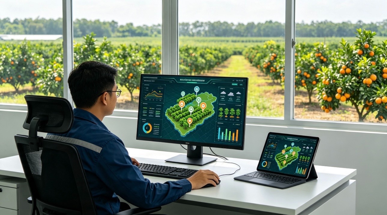 Drone bay, dữ liệu chạy: Khi vùng nguyên liệu được quản lý từ xa