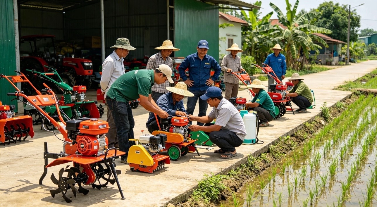 Ruộng nhỏ, máy cũng phải nhỏ: Cơ giới hóa vừa sức cho nông thôn