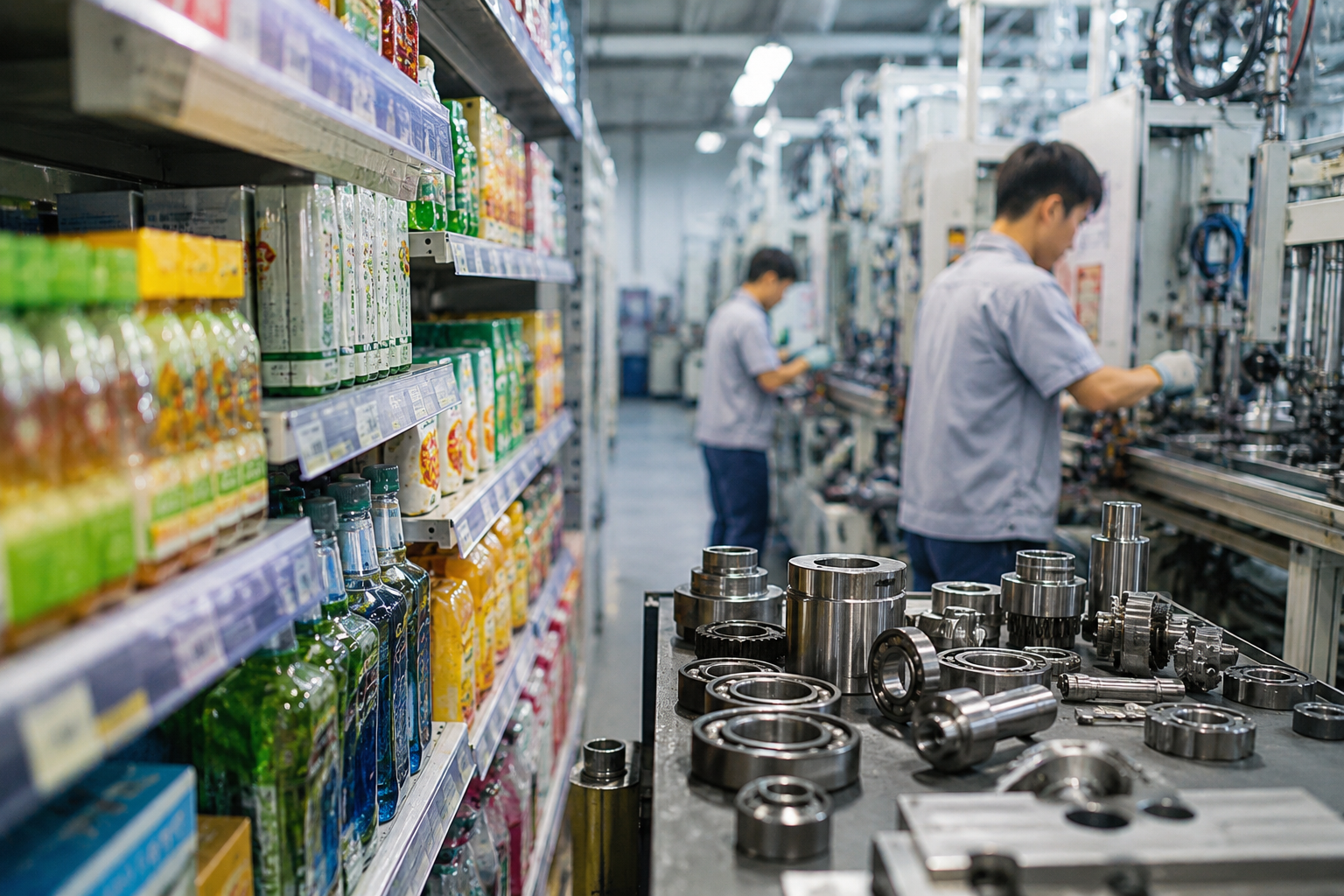 Sản phẩm công nghiệp: Thị trường lớn phía sau kệ siêu thị