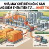 Nhà máy chế biến nông sản, thực phẩm đang kiếm thêm tiền từ nhiệt thải