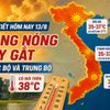 Thời tiết hôm nay 13/8: Bắc Bộ, Trung Bộ nắng nóng gay gắt, có nơi trên 38 độ C