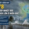 Thời tiết hôm nay 21/8: Áp thấp nhiệt đới gây mưa lớn ở miền Bắc, cảnh báo biển động mạnh