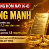 Giá vàng hôm nay (6-8): Vàng miếng và vàng nhẫn đồng loạt tăng mạnh, thế giới lên đỉnh một tháng