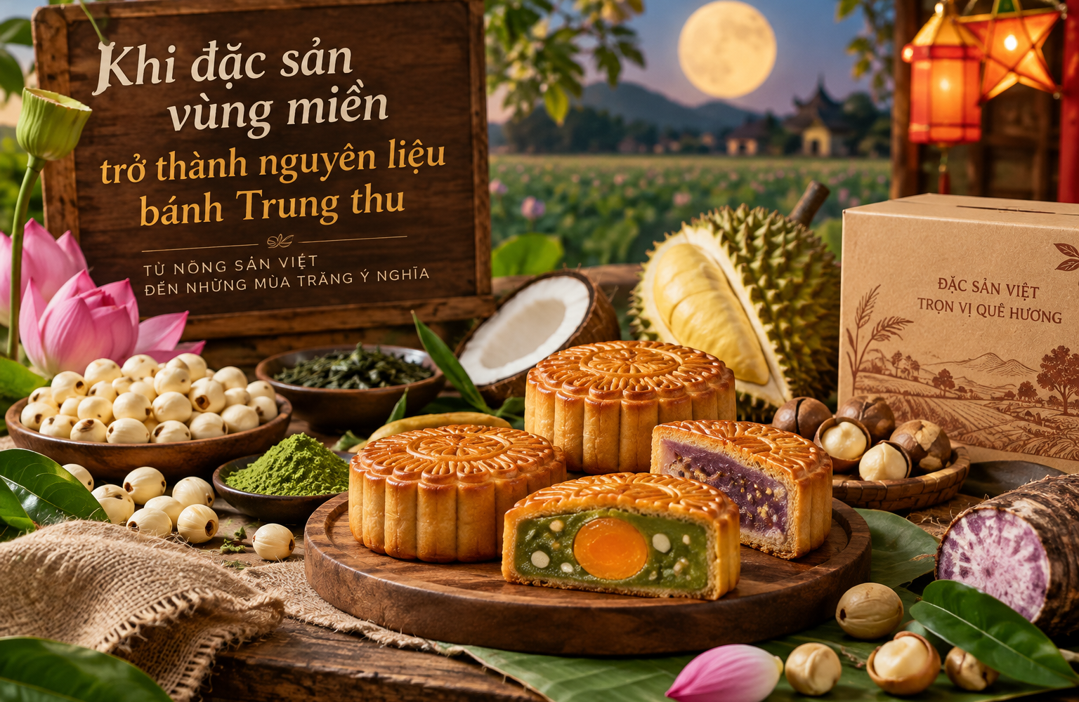 Khi đặc sản vùng miền trở thành nguyên liệu bánh Trung thu