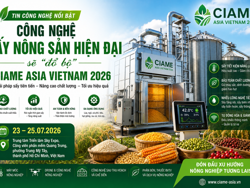 Công nghệ sấy nông sản hiện đại sẽ “đổ bộ” CIAME Asia Vietnam 2026
