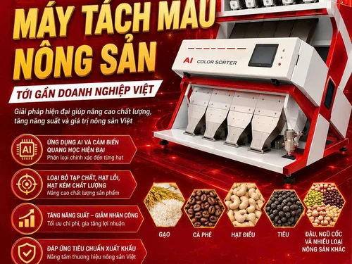CIAME Asia Vietnam 2026 sẽ mang công nghệ máy tách màu nông sản đến gần doanh nghiệp Việt