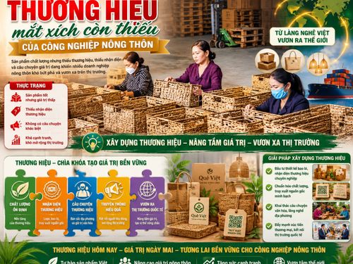 Thương hiệu – mắt xích còn thiếu của sản phẩm công nghiệp nông thôn