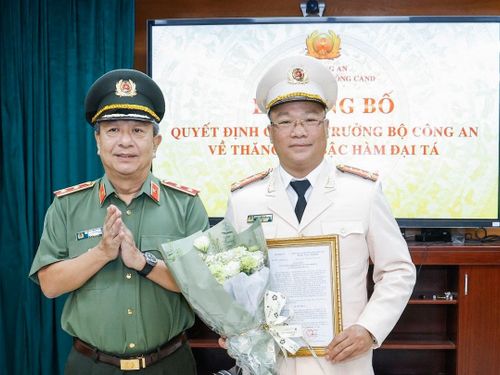 Thăng cấp bậc hàm Đại tá đối với TS. Nguyễn Đăng Khang – Phó Tổng Biên tập Báo Đại Đoàn Kết