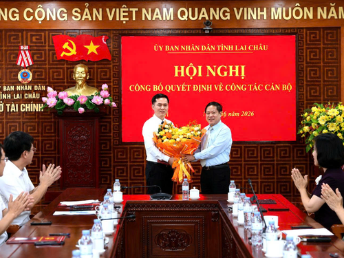 Bổ nhiệm ông Dương Quốc Huy giữ chức Phó Giám đốc Sở Tài chính tỉnh Lai Châu