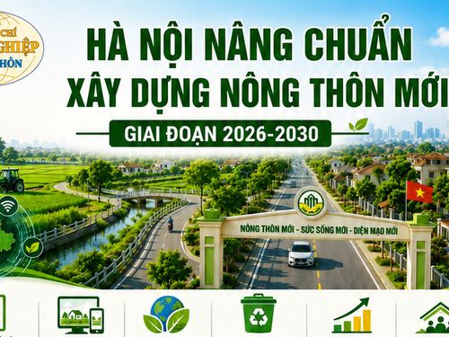 [Infographic] Hà Nội nâng chuẩn xây dựng nông thôn mới giai đoạn 2026-2030