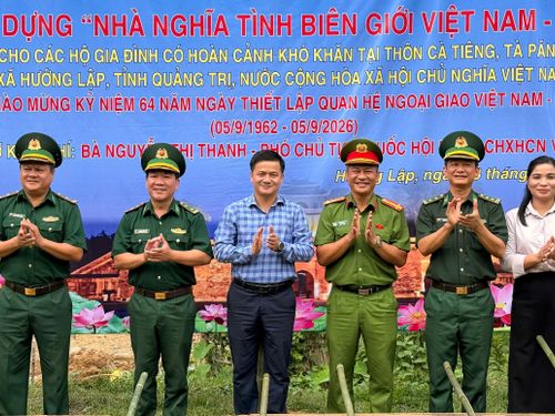 Khởi công xây dựng nhà “Nghĩa tình biên giới Việt Nam – Lào” tại khu vực biên giới Quảng Trị