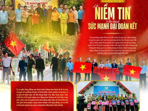 Tốt đời, đẹp đạo ở Đắk Lắk: Khi niềm tin hóa thành sức mạnh đại đoàn kết
