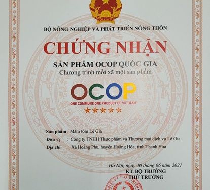 Lê Gia: Điểm sáng công nghiệp nông thôn trong OCOP