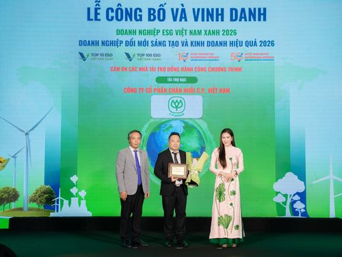 C.P. Việt Nam lọt Top 5 doanh nghiệp đổi mới sáng tạo ngành nông nghiệp công nghệ cao