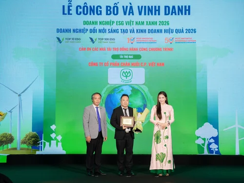 C.P. Việt Nam lọt Top 5 doanh nghiệp đổi mới sáng tạo ngành nông nghiệp công nghệ cao