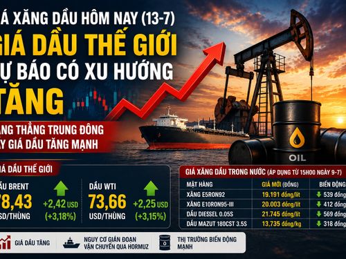 Giá xăng dầu hôm nay (13-7): Giá dầu thế giới được dự báo tiếp tục tăng vì căng thẳng Trung Đông