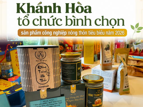 Khánh Hòa tổ chức bình chọn sản phẩm công nghiệp nông thôn tiêu biểu năm 2026