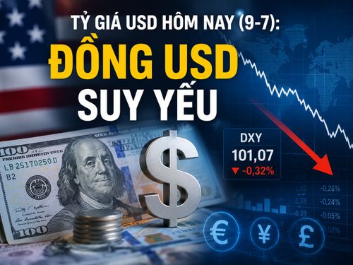Tỷ giá USD hôm nay (9-7): Đồng USD suy yếu sau khi chạm đỉnh một tuần