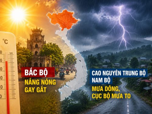Thời tiết hôm nay 10/8: Bắc Bộ nắng nóng gay gắt, nhiều nơi có mưa dông