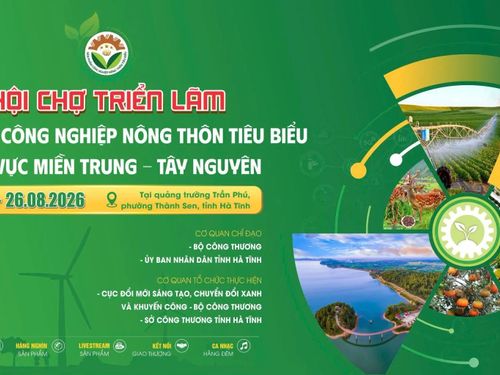 Hà Tĩnh tổ chức hội chợ kết nối sản phẩm công nghiệp nông thôn miền Trung - Tây Nguyên