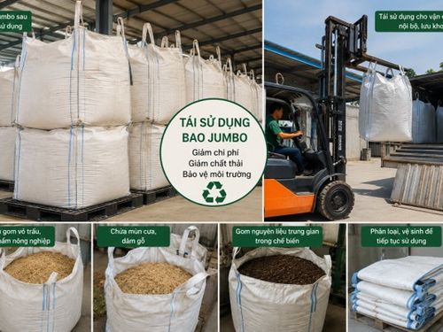 Bao jumbo cũ đang được tái sử dụng ra sao trong chuỗi cung ứng nông sản?