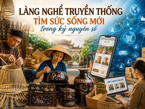 Làng nghề truyền thống tìm sức sống mới trong kỷ nguyên số