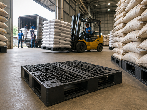 Kho nông sản chậm bốc hàng, đôi khi nút thắt nằm ở chiếc pallet