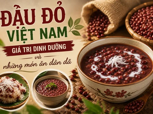 Đậu đỏ Việt Nam: Giá trị dinh dưỡng và những món ăn dân dã