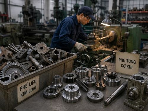Từ phế liệu thành phụ tùng: Cơ hội mới cho xưởng cơ khí quanh vùng nguyên liệu