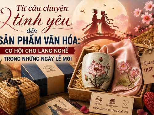 Từ câu chuyện tình yêu đến sản phẩm văn hóa: Cơ hội cho làng nghề trong những ngày lễ mới