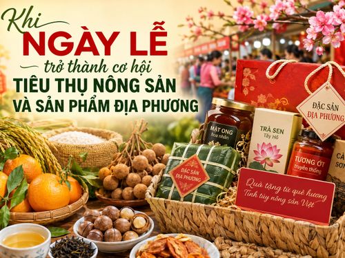Khi ngày lễ trở thành cơ hội tiêu thụ nông sản và sản phẩm địa phương