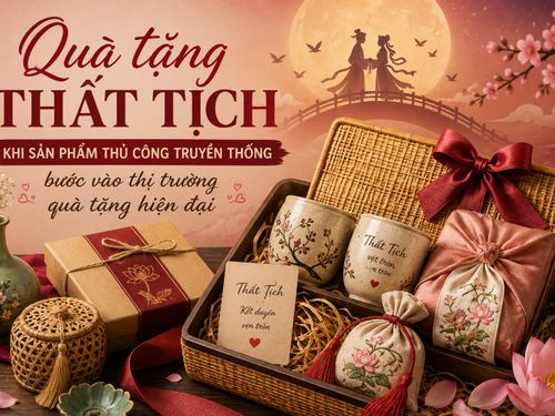 Quà tặng Thất Tịch: Khi sản phẩm thủ công truyền thống bước vào thị trường quà tặng hiện đại